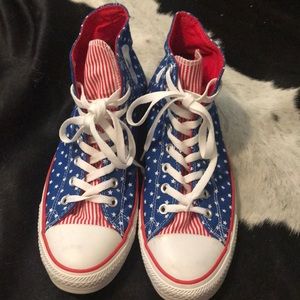 Stars and Stripes Converse All Star High Tops